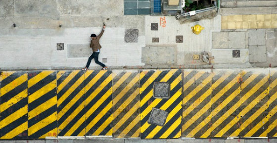 Крістіан Аслунд перетворив вулиці Гонконгу в 2D-гру