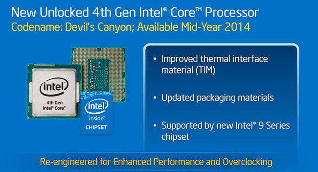 Intel в 2014 році випустить кілька процесорів для ентузіастів