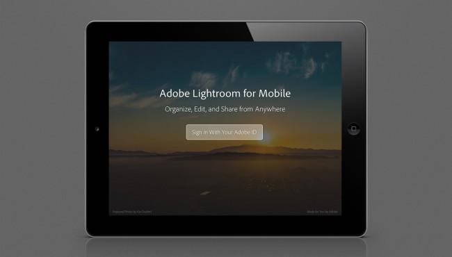 Adobe випустила Lightroom для iPad