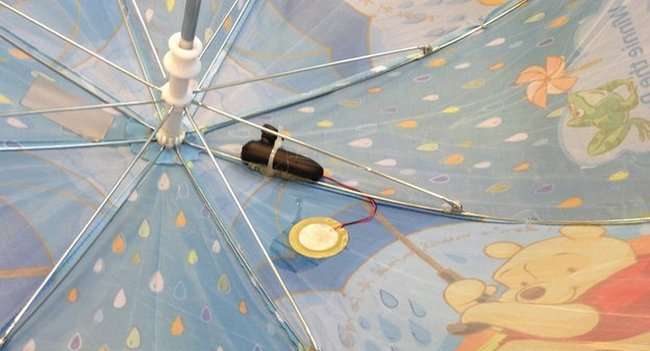 Розумна парасолька для вимірювання дощу