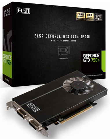 Однослотовий варіант відеокарти GeForce GTX 750 Ti від ELSA