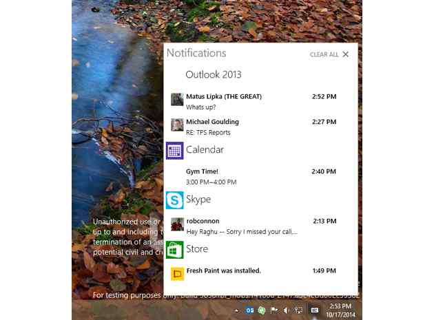 Windows 10 росте: додали Центр сповіщень